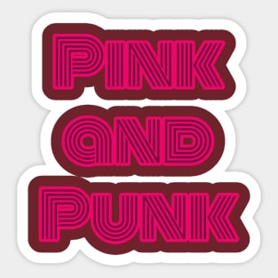 Pink and Punk Sticker